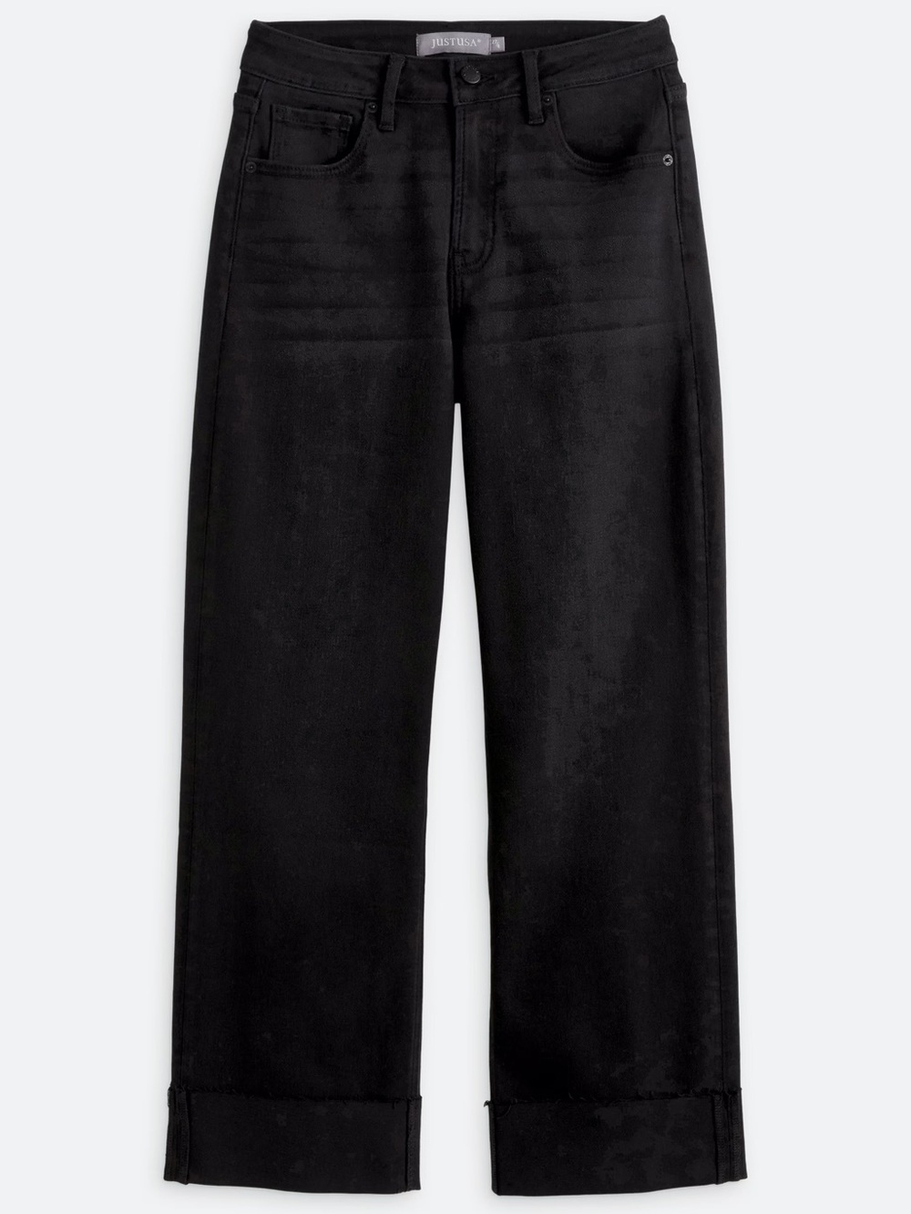 Just USA Black Wide-Leg Jeans